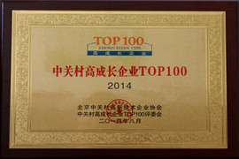 中關(guān)村高成長(cháng)企業(yè)TOP100